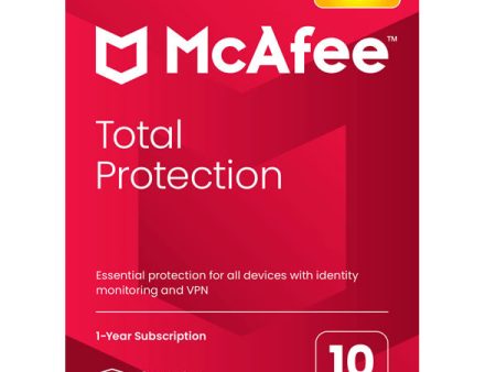 McAfee Total Protection 10-Device 1 Year Online Sale