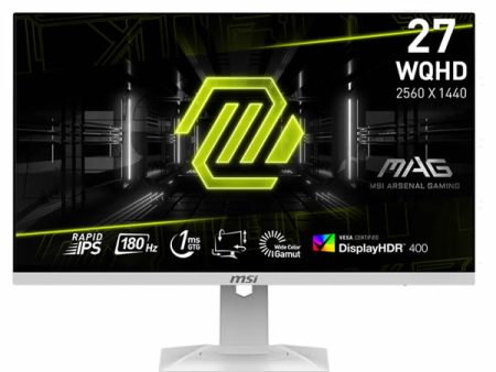 MSi MAG | 274QRFW | 27  | WQHD | 180Hz | Flat Gaming Monitor - White Supply