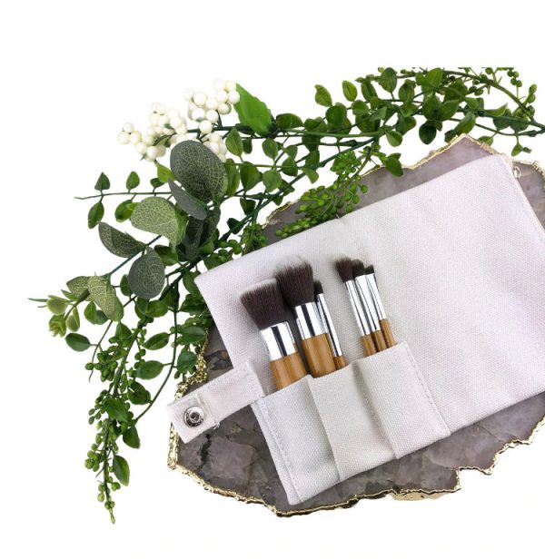 6 Piece Vegan Makeup Brush Set For Cheap