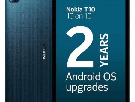 Nokia T10 Android 12 Tablets with 8 HD Display, 8MP Rear Camera, Blue Refurbished Fashion