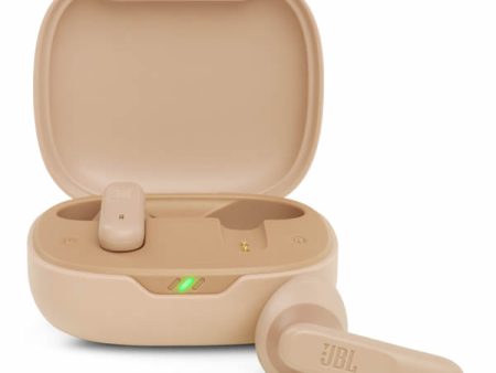 JBL Wave Flex True Wireless Headphones - Beige Hot on Sale