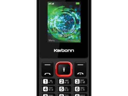 Karbonn K5 Plus (Dual SIM, Black and Red) For Discount