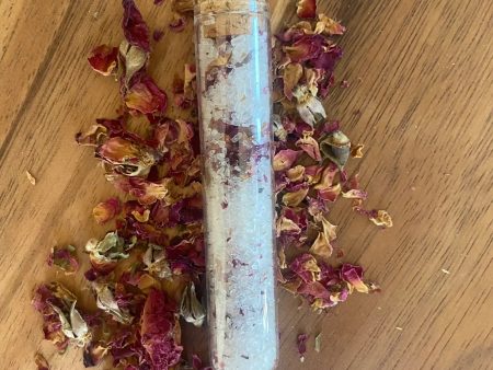 Herbal Bath Salts Test Tubes | Made with Dried Flowers Discount