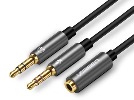 Ugreen - 3.5mm Female to 2 Male Audio Cable Online Sale