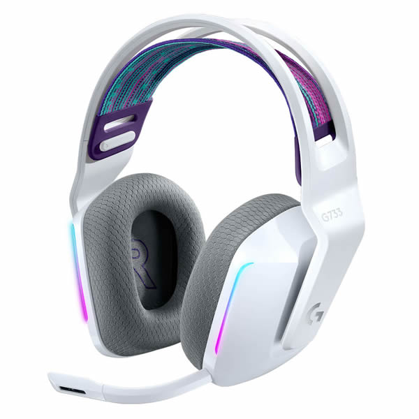 Logitech G733 LIGHTSPEED Wireless RGB Gaming Headset - White Cheap