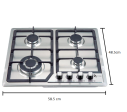 Parrilla Empotrable Zmartech 4 Quemadores Acero Inoxidable on Sale