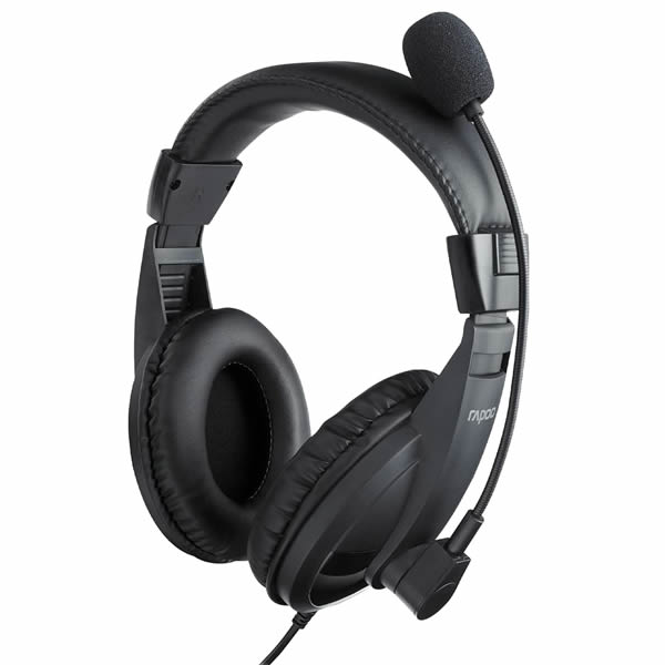 Rapoo H150 USB Stereo Headset - Black For Sale