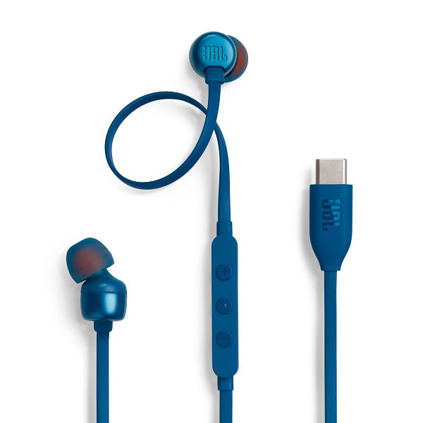 JBL Tune 310C USB Type-C In-Ear Headphones - Blue Hot on Sale