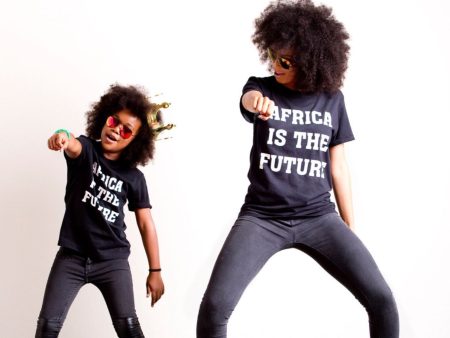 Africa is the Future adult t-shirts (black) For Sale