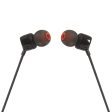 JBL IN-EAR Headphone and Mic Wired Black T110BLK For Discount