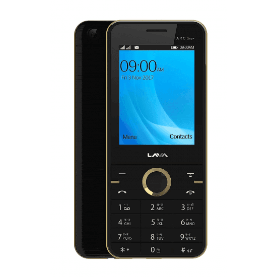 Lava Arc One Plus (Black-Gold) Fashion