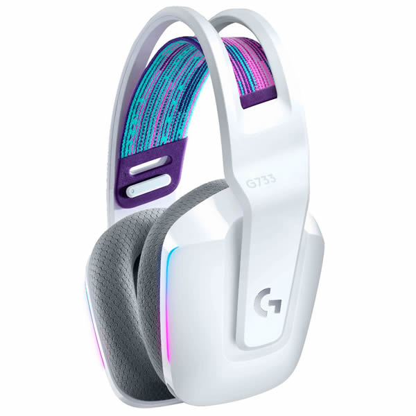 Logitech G733 LIGHTSPEED Wireless RGB Gaming Headset - White Cheap