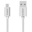 Orico Micro USB Braided Charging Data 1m Cable - Silver Discount