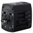 Volkano Worldwide Series PD 20W + QC Travel Adapter plug with 4 USB Charge Ports - Black Cheap