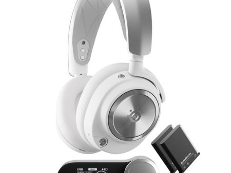 SteelSeries 61525 Arctis Nova Pro Wireless X High-Fidelity Gaming Audio with Active Noise Cancellation Gaming Headset - White Discount