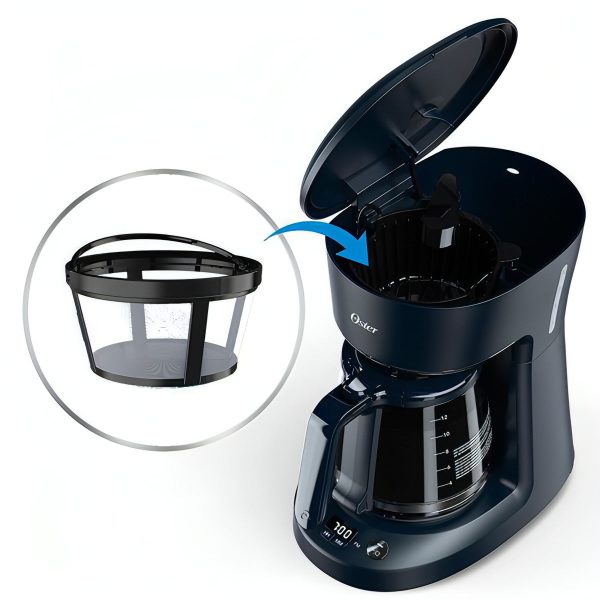 Cafetera programable Oster de goteo 12 Tazas Negro on Sale