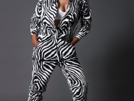 Moose Zebra Jumpsuit Discount