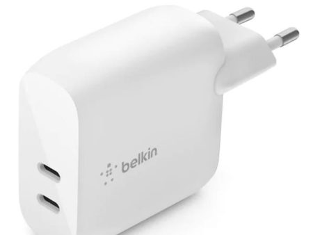 BELKIN BoostCharge 40W Dual-port USB Type-C PD Wall Charger - White Cheap