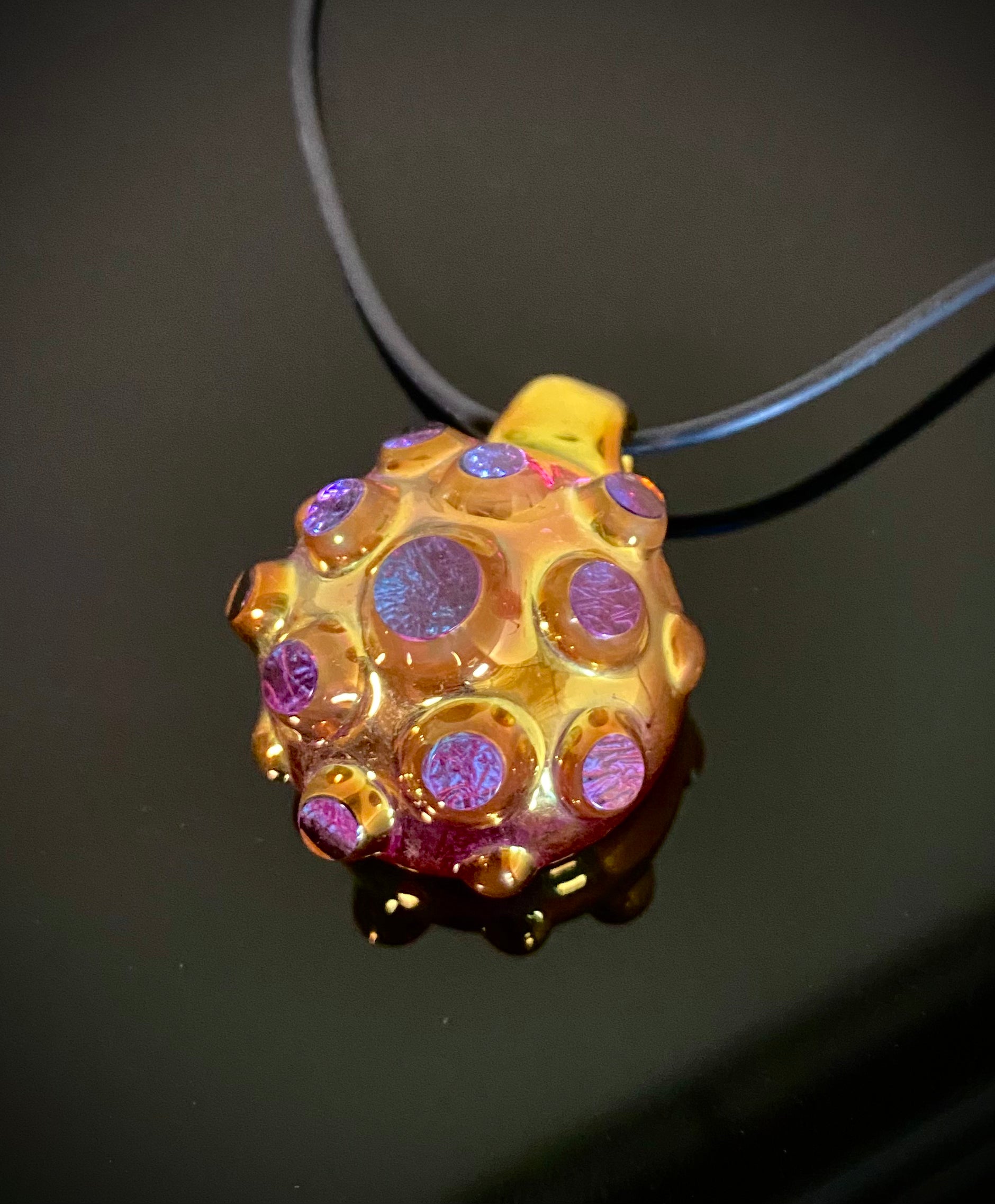 Contemporary Art Nodule (golden ruby) pendant Online