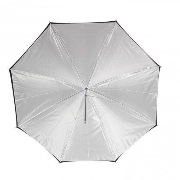 Westcott 32  Optical White Satin with Removable Black Cover Umbrella on Sale